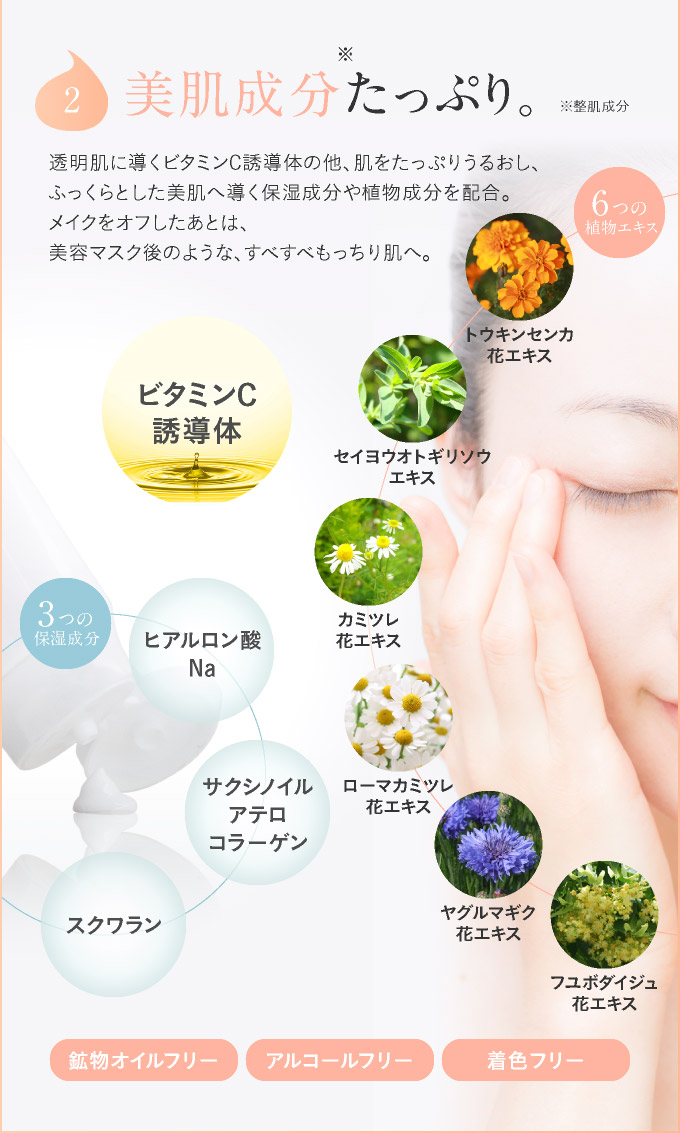 美肌成分たっぷり